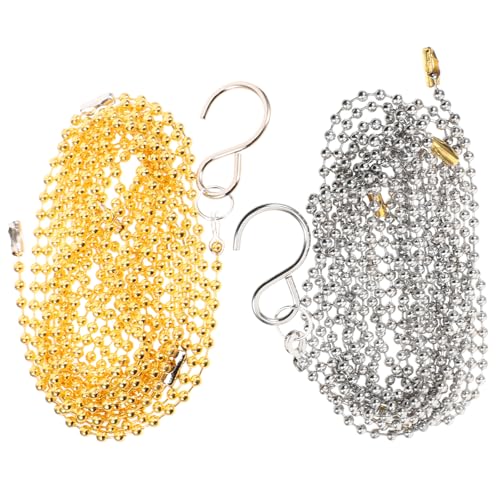 BESTonZON 2pcs Volleyball Net Measurement Chain Volley Ball Setting Referee Kit Volleyball Nets Measure Equipment Volleyball Net Chain Supplies Measure Chains Locator Outdoor Stainless Steel