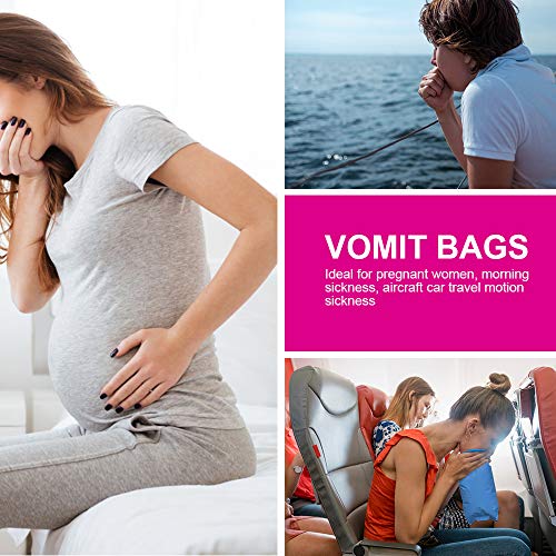 Barf Bags, YGDZ 45 Pack Vomit Bag Disposable Car Blue Emesis Bags Nausea Bags for Travel Motion, 1000ml