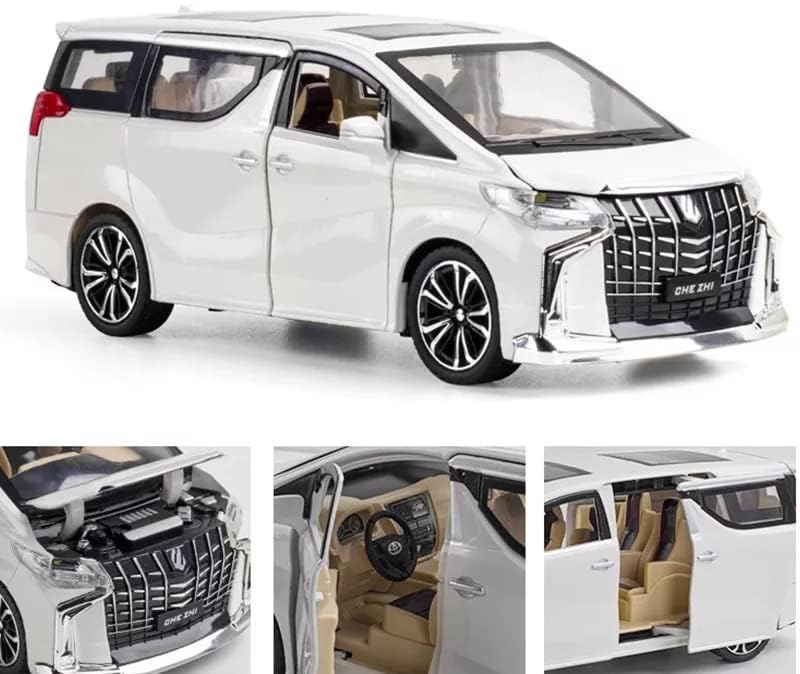 Image of Kids Toy car Playsets 1:24 Alloy Metal Die cast Car Toy Cars for Kids Pull Back Metal Cars with 4 Openable Doors Light and Musical Sound (Multi)