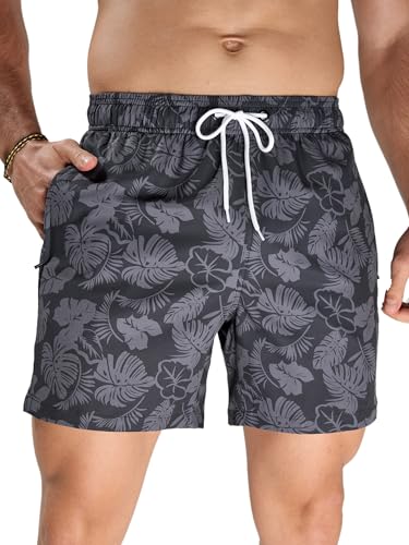 Arcweg Badeshorts Herren Badehose für Männer Schnelltrocknend Atmungsaktiv Elastischer Schwimmhose Kurz mit Meshfutter F...