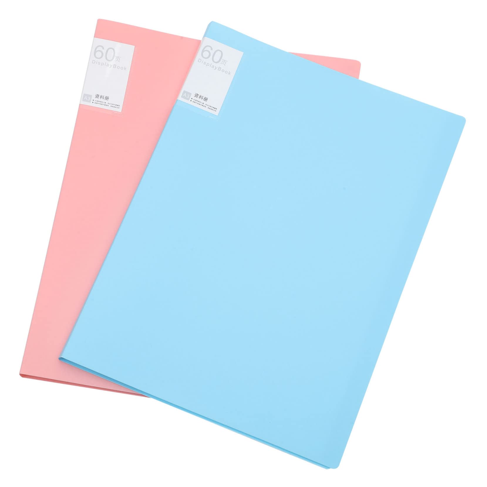 2pezzi Cartella Per Archiviazione Artistiche Organizer Plastica Con Capacità e Pockets Per Conservare Disegni e Documenti Creativi Colori