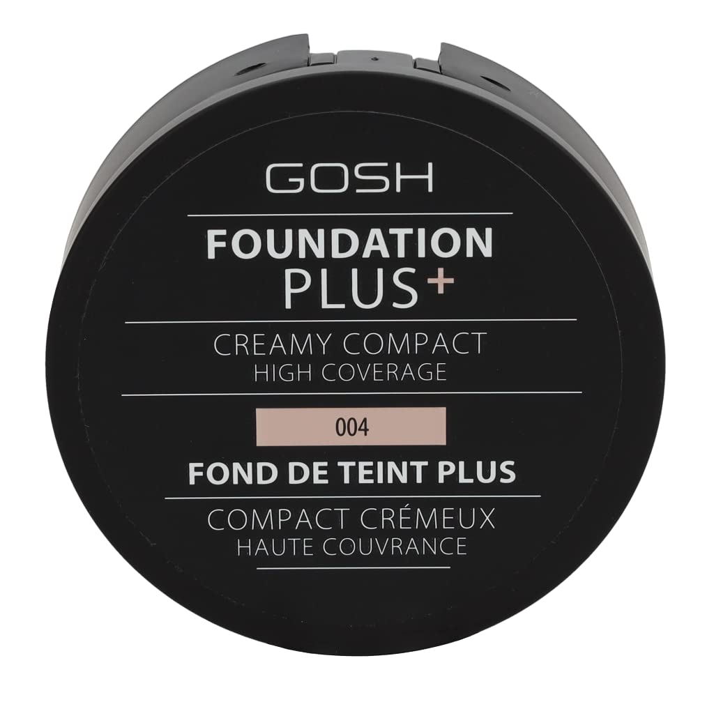 Gosh Foundation Plus + Creamy Compact 004 High Coverage, natural - Image 2