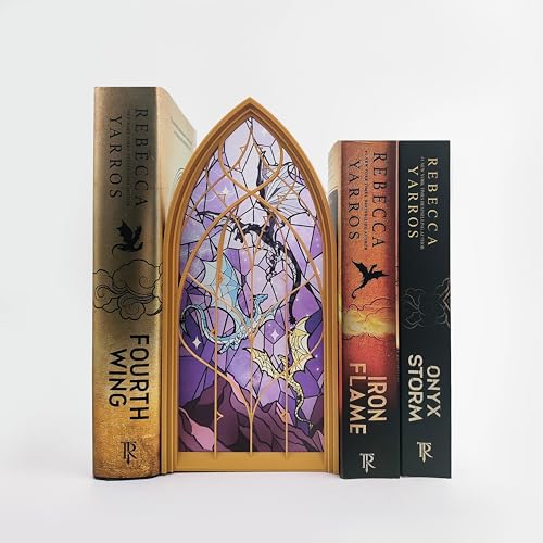 TwoDays 4th Wing Inspired Book Nook &ndash; Fantasy Dragon Merch Bookshelf Decor for Book Lovers, Gifts...