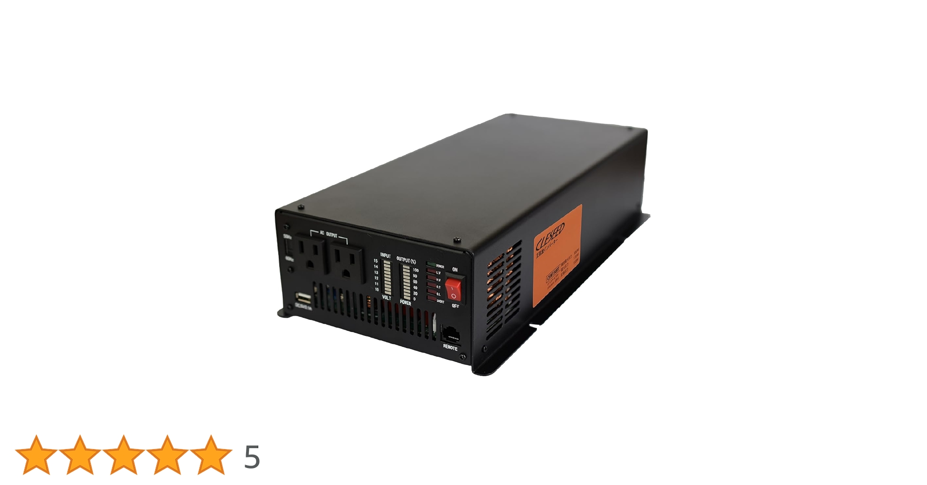 Amazon.co.jp: CLEZEED クレジード 正弦波インバーター 定格出力1500W