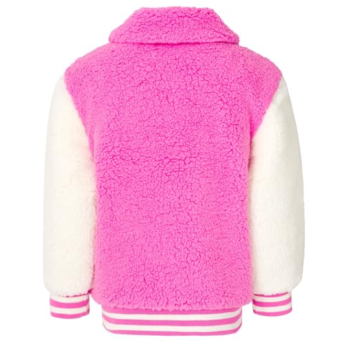 Disney Minnie Mouse Girls Varsity Faux Fur Sherpa Jacket Toddler to Big Kid Sizes (2T - 14-16)3