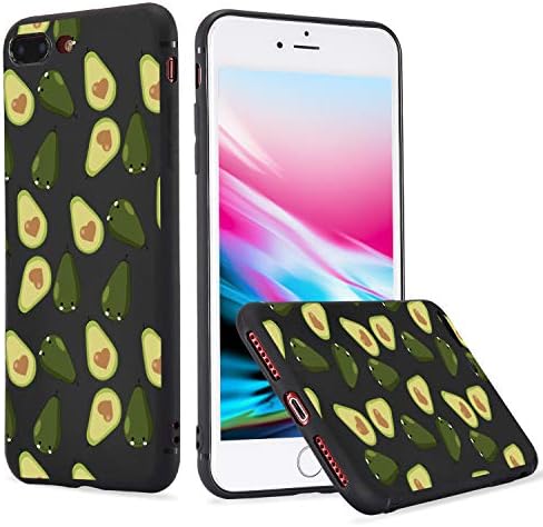 LuGeKe Avocado Phone Case for iPhone X/iPhone Xs/iPhone 10,Cute Fruit Patterned Case Cover,TPU Cover Flexible Ultra Slim Anti-Stratch Bumper Protective Cartoon Fruit Phonecase(Love Avocado)