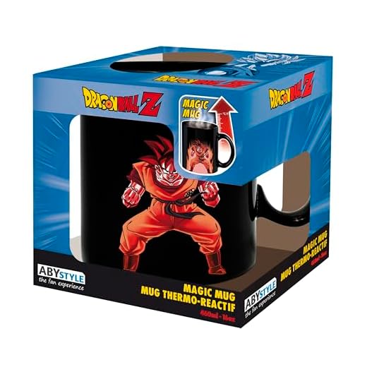 ABYSTYLE DB Goku Magic Mug Heat Change, 460 ml Goku-cardboard box: Das Design ändert sich, wenn Sie heiße Flüssigkeit einfüllen, ABYMUGA438