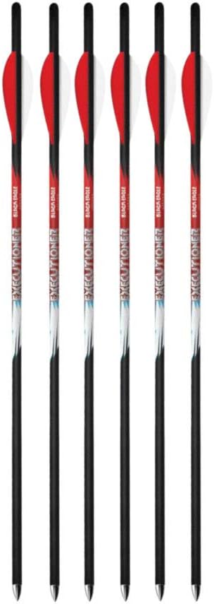 Executioner 6-Pack CrossBow Fletched Arrows -.003", 20" Shaft, 3" Vane