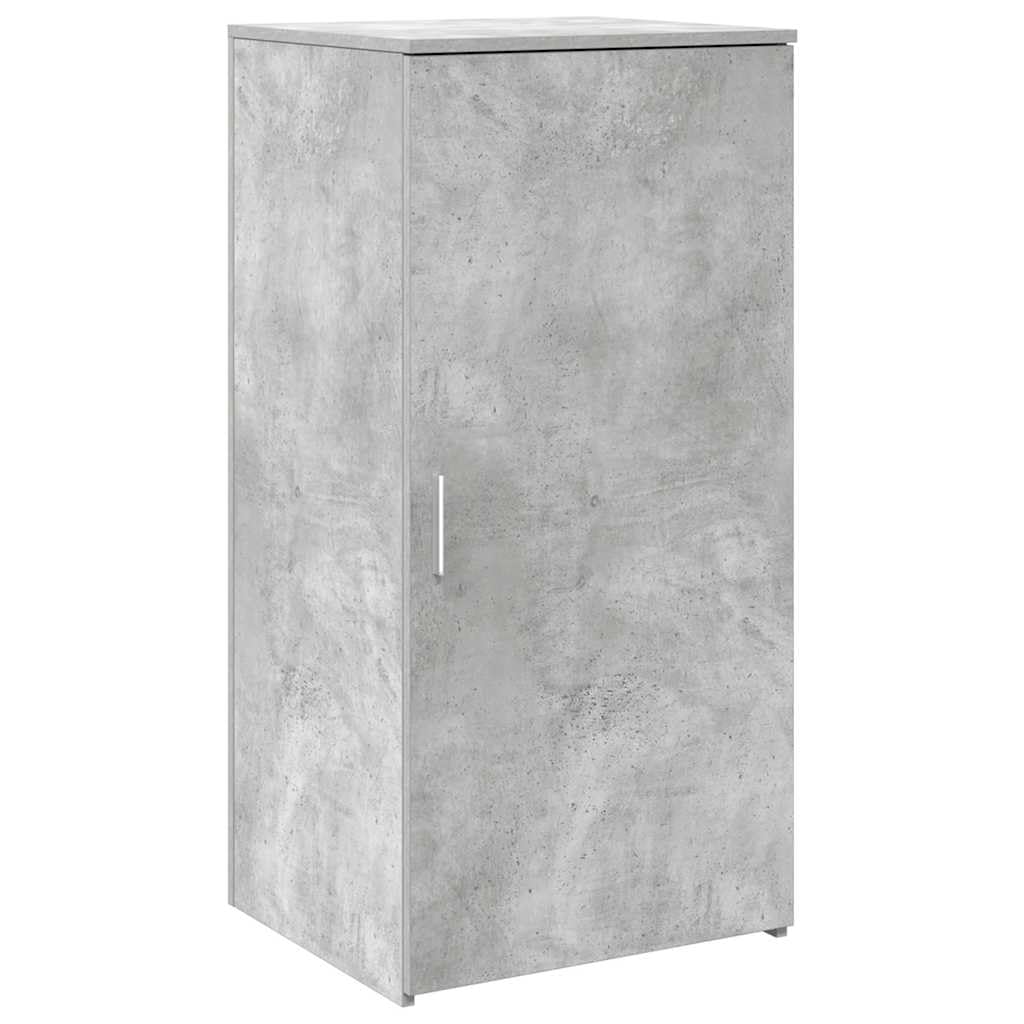 Banco reception, grigio cemento, 200 cm, con bancone integrato e armadietto in legno, ricezione ufficio con spazio di archiviazione e banconi per applicazioni versatili