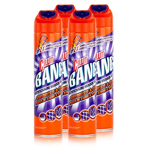 Cillit Bang Mousse Active 600 ml lot de 4 nettoyant anticalcaire