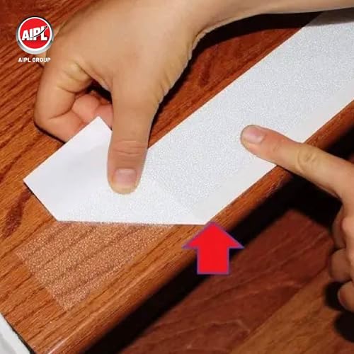 Image of AIPL Premium Heavy Duty Strong Anti Skid Tape For Safety And Traction Indoor Or Outdoor Stair And Other Slippery Surfaces | WaterproofTransparent -48 MMX 16.40 Foot