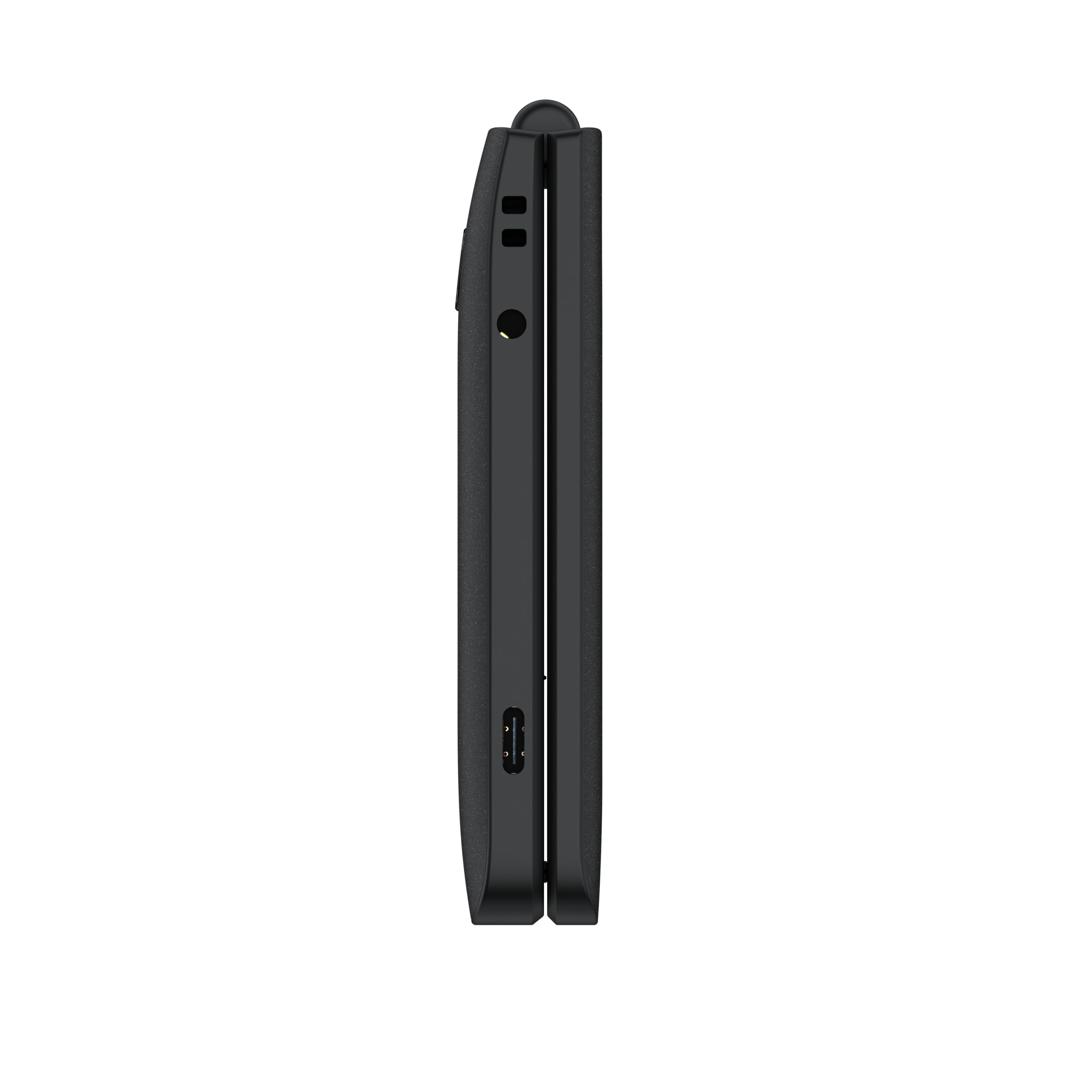 TCL Onetouch 4043 smartfon, łatwy w obsłudze, duże przyciski, 4G, dwa wyświetlacze z klipsem, latarka, akumulator 1380 mAh, Bluetooth, Dual-SIM, złącze audio 3,5 mm, ze stacją ładującą (kolor szary)