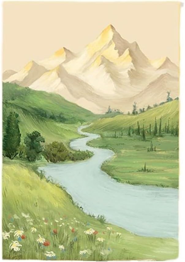 YNBJIL Living Room Decoration Paintinglandscapehanging Painting Entrance Mural Sofa Background Wall(Large)