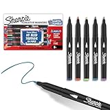Sharpie Creative Markers, Earth Tones, Water-Based Acrylic Paint Markers, Fine Tip, 5 Count