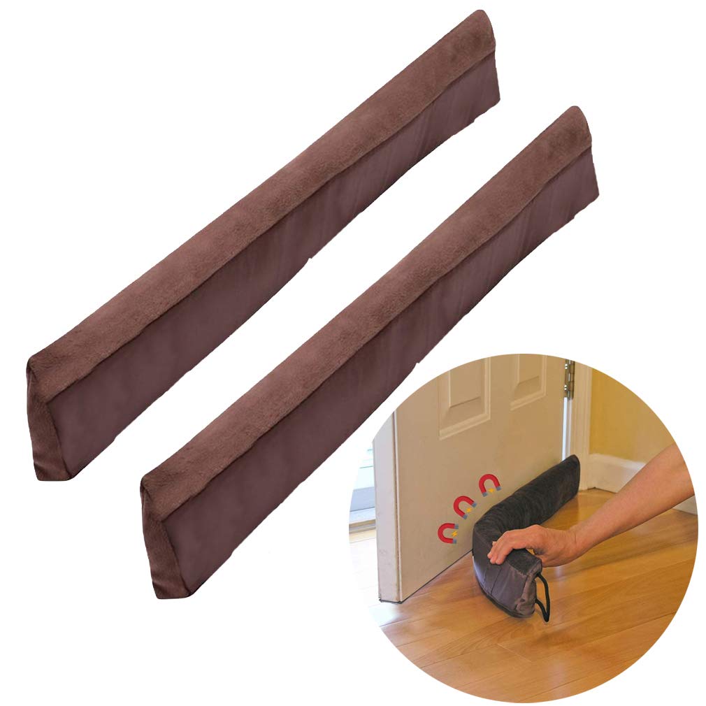 Evelots 2 Pack Magnetic Draft Stopper-Metal Door-No Repositioning-No Cold-3 Feet