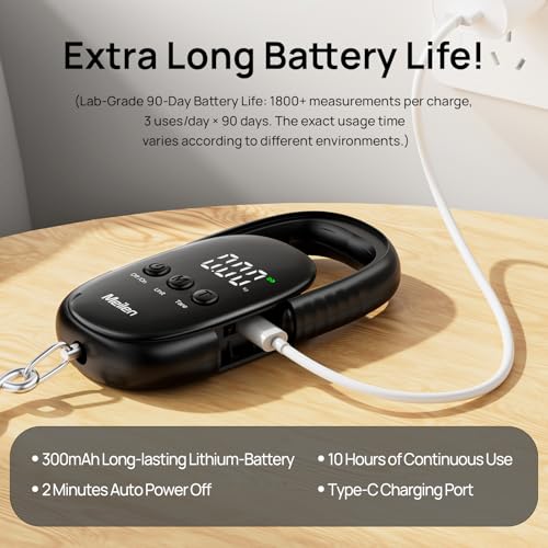 Luggage Weight Scale, 110LB/50KG Digital Fishing Scale with Portable Hanging, Suitcase Baggage Scale with Hook, Type-C Charging, LED Screen, Black2