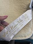 Merino Wool Bedding, natural bedding wool mattress topper fleece sheet natural product Seasons**,Reversible wool underblanket corner straps (70 x 140 cm)