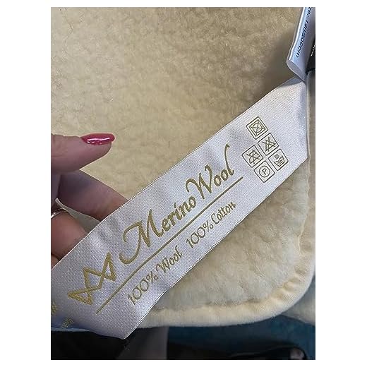 Merino Wool Biancheria da letto, biancheria da letto naturale WOOLMARK coprimaterasso in pile prodotto naturale, coperta in lana per lettino (70 x 140 cm)