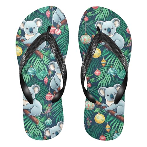 Cute Koalas Tropical Palm Flip Flop Beach Summer Casual Sandal for Women & Men Shower Shoes 20861949