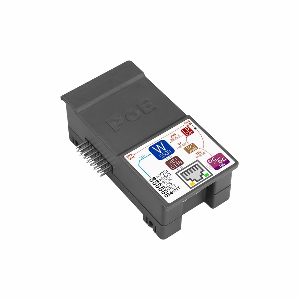 UDSKNV[KSL For StamPLC PoE Module for StamPLC, Built-in W5500 Embedded Ethernet Controller, Support PoE Ethernet Control