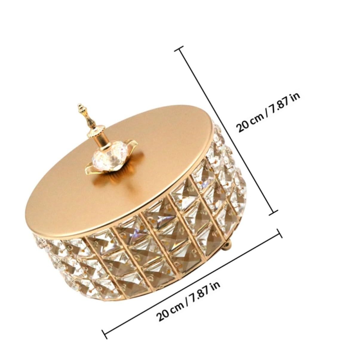 Metal Tarro de Vidrio Almacenamiento Multiusos de para Frutas y Dulces