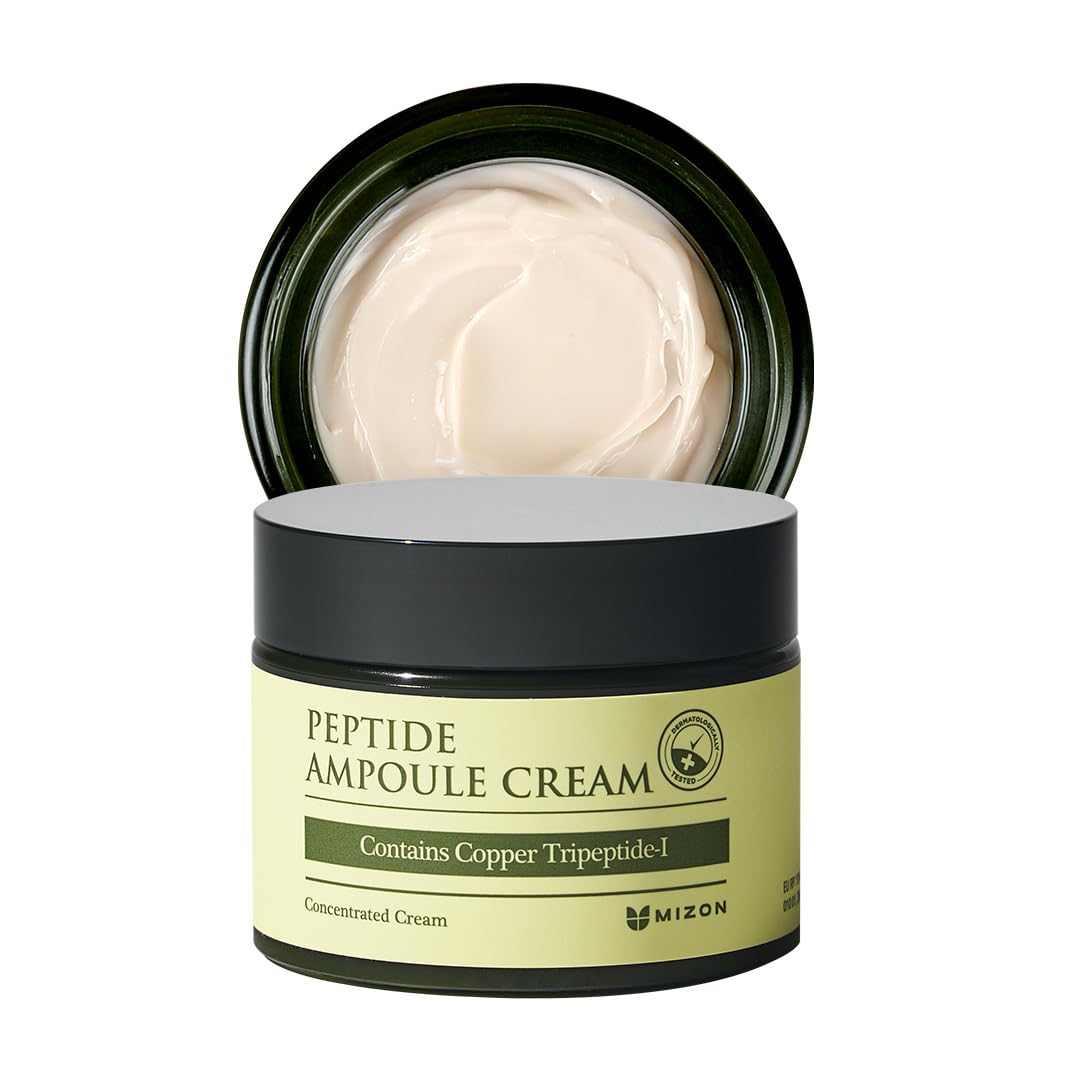 [MIZON] PEPTIDE AMPOULE CREAM (50 ml) Koreanische Hautpflege - Fortgeschrittene Peptidformel für verbesserte Hautelastizität und Faltenreduktion