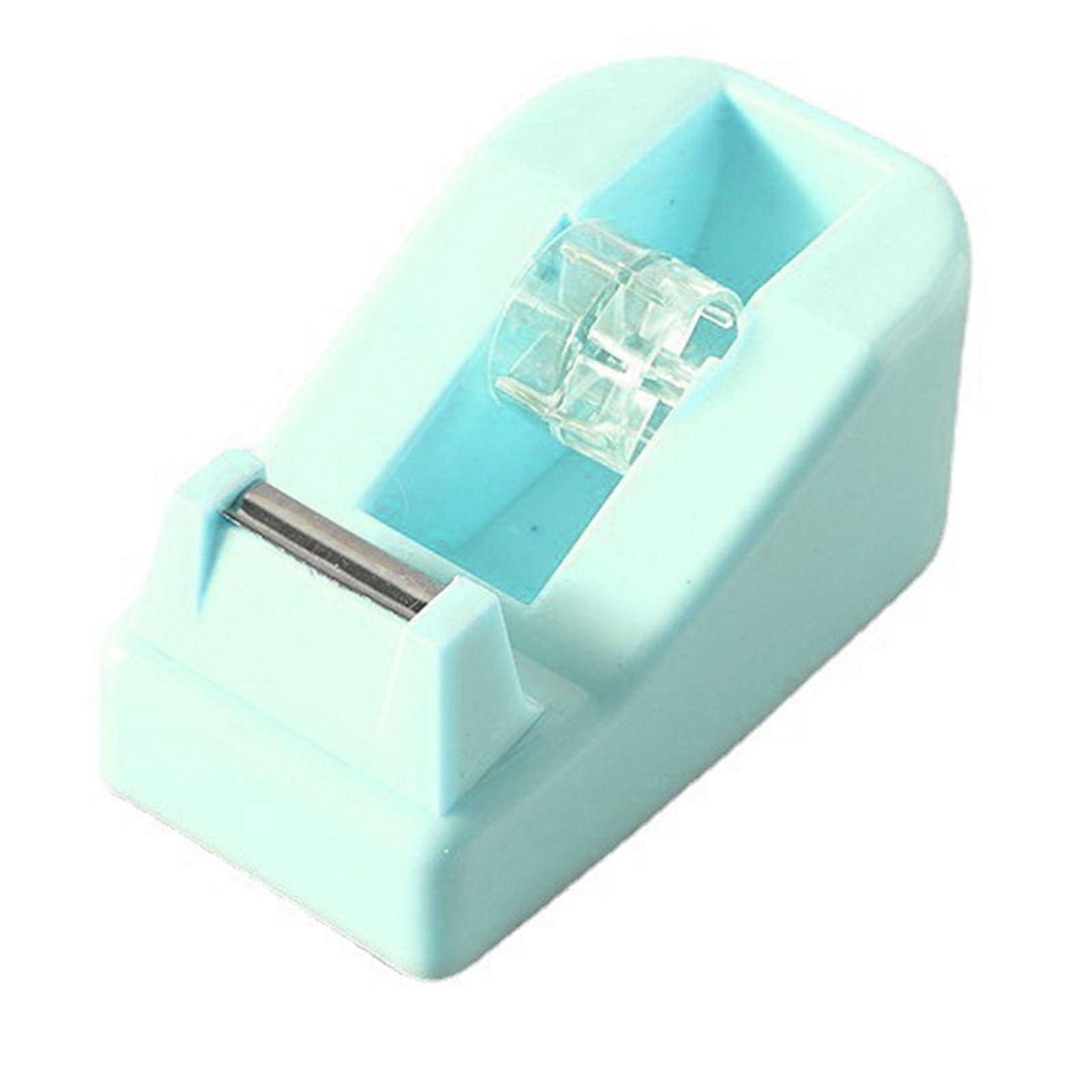 Desktop Tape Dispenser, Efficient Plastic Clean Tape Cutter with Blade for Students and Office Workers Mint Green