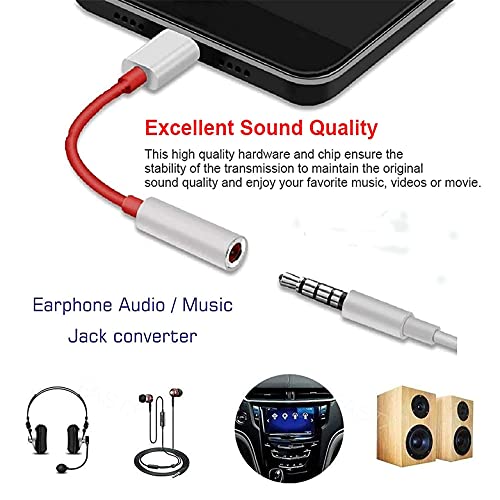 Image of BigPlayer Trending Type C to 3.5 mm Jack Audio Connector, Noise Cancelling Headphones Jack Converter Audio Adapter for OnePlus Phones