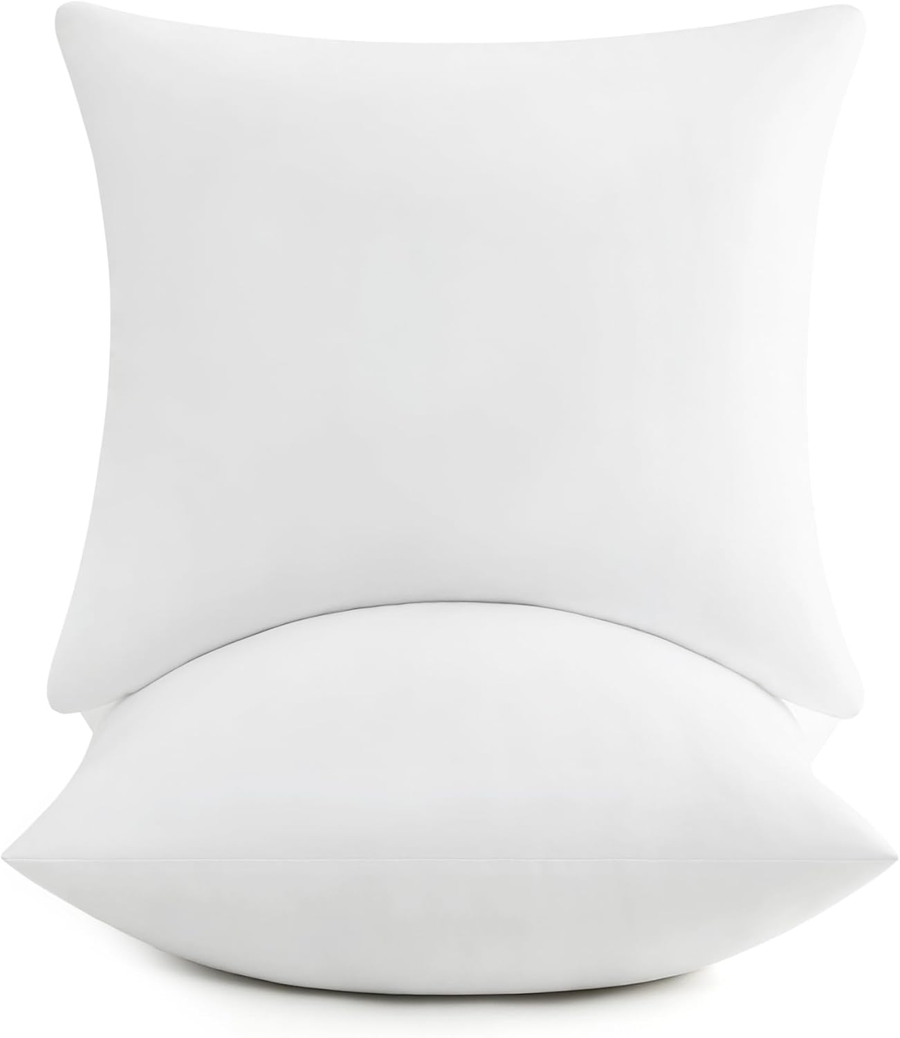 puredown® 24x24 Pillow Inserts, 2 Pack Fluffy Soft Throw Pillow Inserts Filled with Plump Stuffer, Square Decorative Pillows for Couch, Sofa, Bed and Home Decor White 24x24 Inch (Pack of 2)