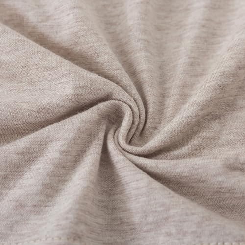Image of Household Cotton Jersey Knit Pillowcases, Soft and Breathable Travel Pillow Cases with Envelope Closure, 13 inch x 18 inch 2 Pack (Pure Light Coffee)