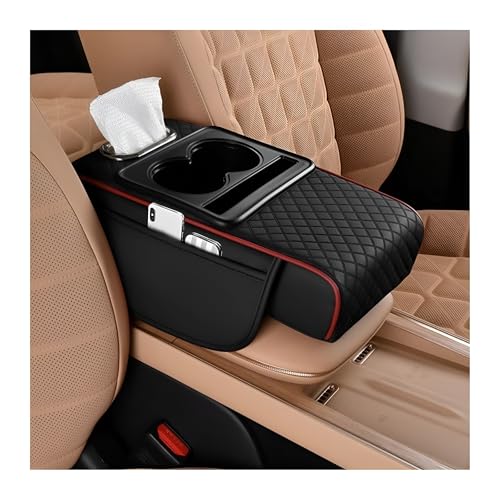 Zpana Car Armrest Pillow with Storage & Tissue Box