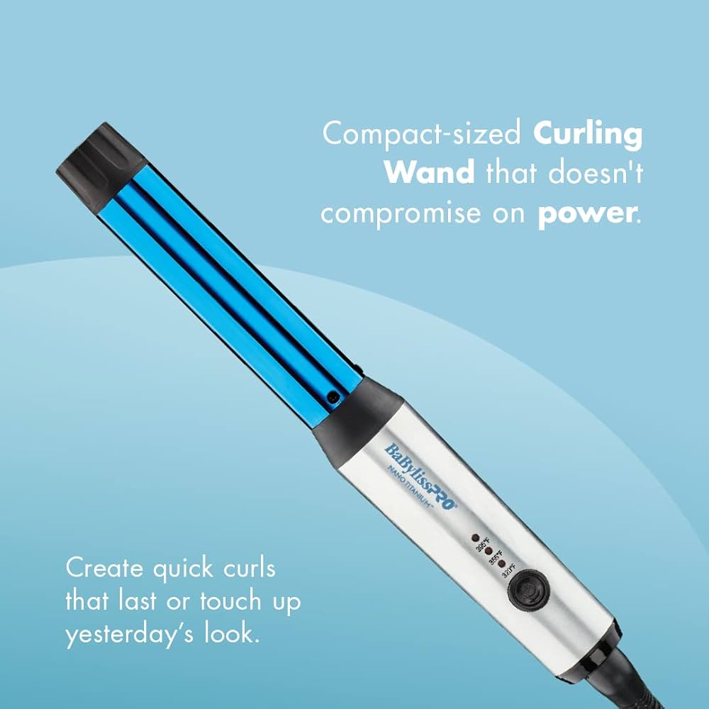 Amazon.com: BaBylissPRO Nano Titanium Curling Wand, 1