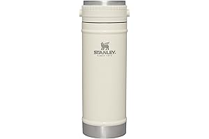 Stanley Classic Travel Mug: 16oz Double-Wall Stainless Steel Vacuum Insulated Cup