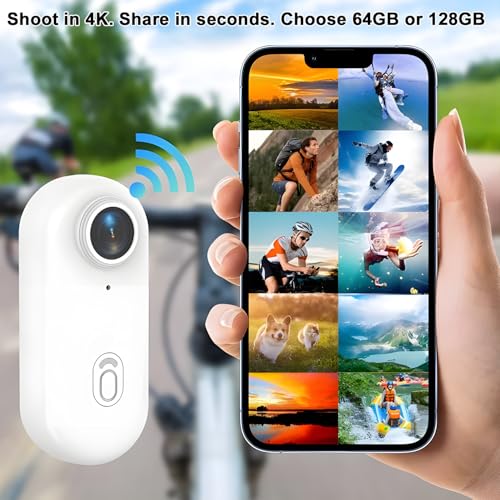 Galatee 4k Mini Body Camera WiFi 1080P Black-128G miniatura 6