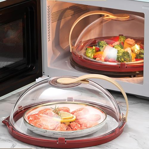 Couvercle alimentaire transparent pour micro-ondes Teksome anti-éclaboussures - 3