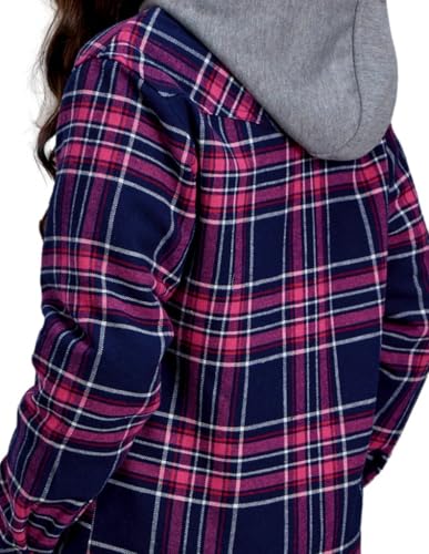 ROPER Western Jacket Girls Flannel Shirt Zip Blue 03-298-0119-1801 BU2