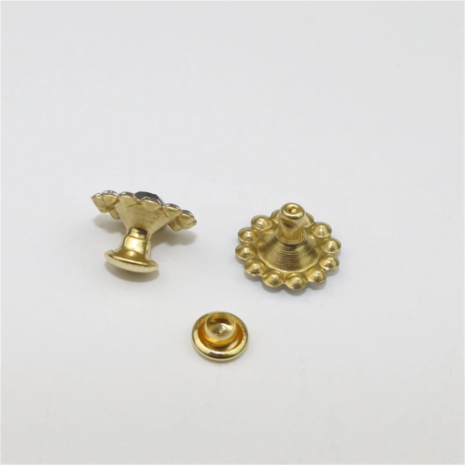 Nity z kryształami metalowymi, Nity z kryształu górskiego 200 zestawów 12 mm wielokolorowe kryształowe ćwieki Diamante do skóry DIY włosów