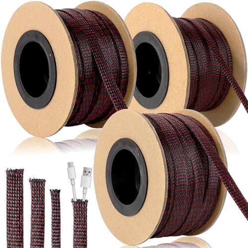 Manchon tressé extensible PET 90,5 mm idéal pour le home cinéma
