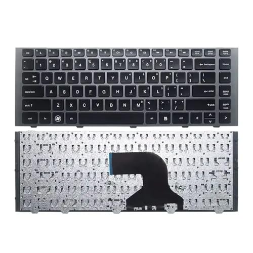 �L�[�{�[�h�AHP �ƌ݊����AProbook �ƌ݊����A4440S 4440 4441 4441S 4445 4445s 4446 4446S�A���b�v�g�b�v�� 702238-001 �V���o�[�t���[�� US ��u�������܂�(Gray frame)