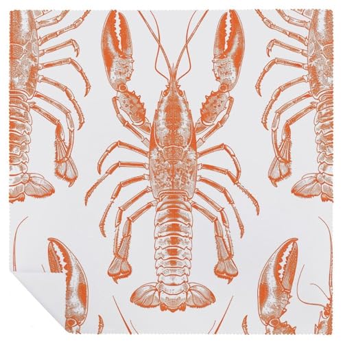 Servilletas de Tela con Diseño Floral Naranja 2 PCS miniatura 6