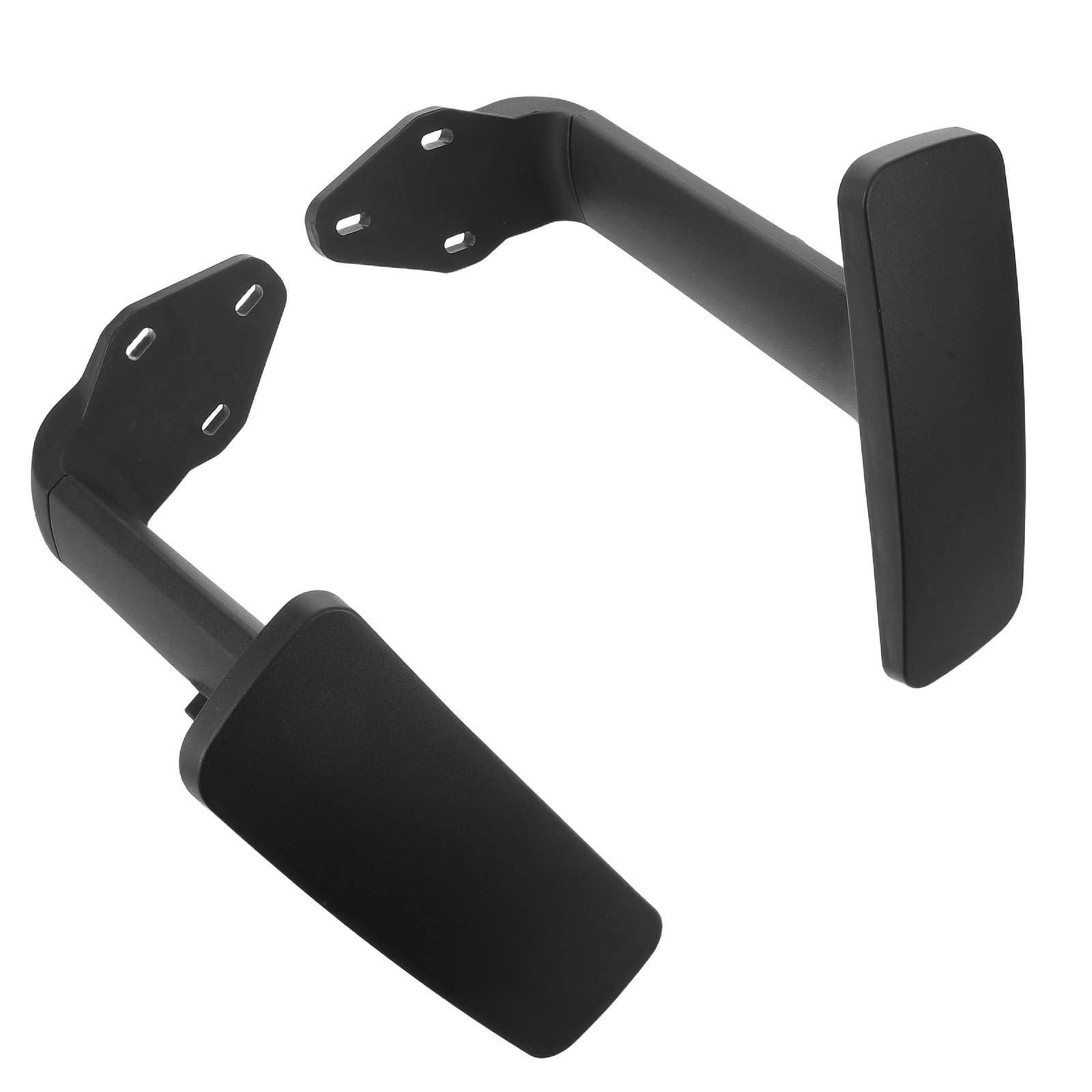 Hemobllo Reposabrazos de Silla de Oficina Negro PP Desmontable para Estudio