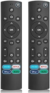 (Pack of 2) Replacement Remote Only Compatible with Insignia/Toshiba/Amazon 2-series/4-Series/Omni QLED Fire Smart TVs