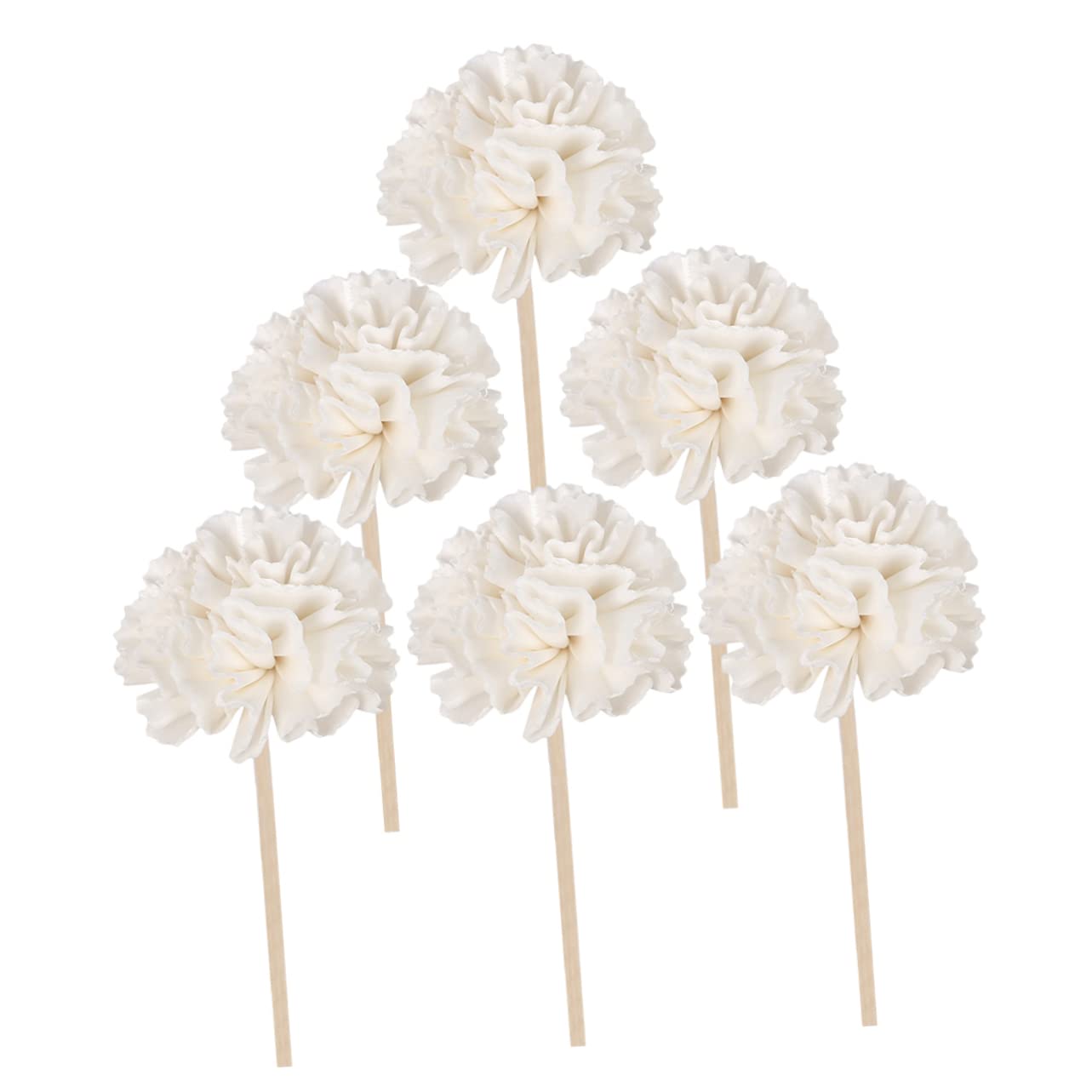 5 Set Rattan Per Aromaterapia Fiore Camera Bagno Profumo Piccolo Bastoni Bastoncino Diffusore Di Fragranze Floreali Bastoncini Di Fiori Diffusori 6 Pezzi * 5