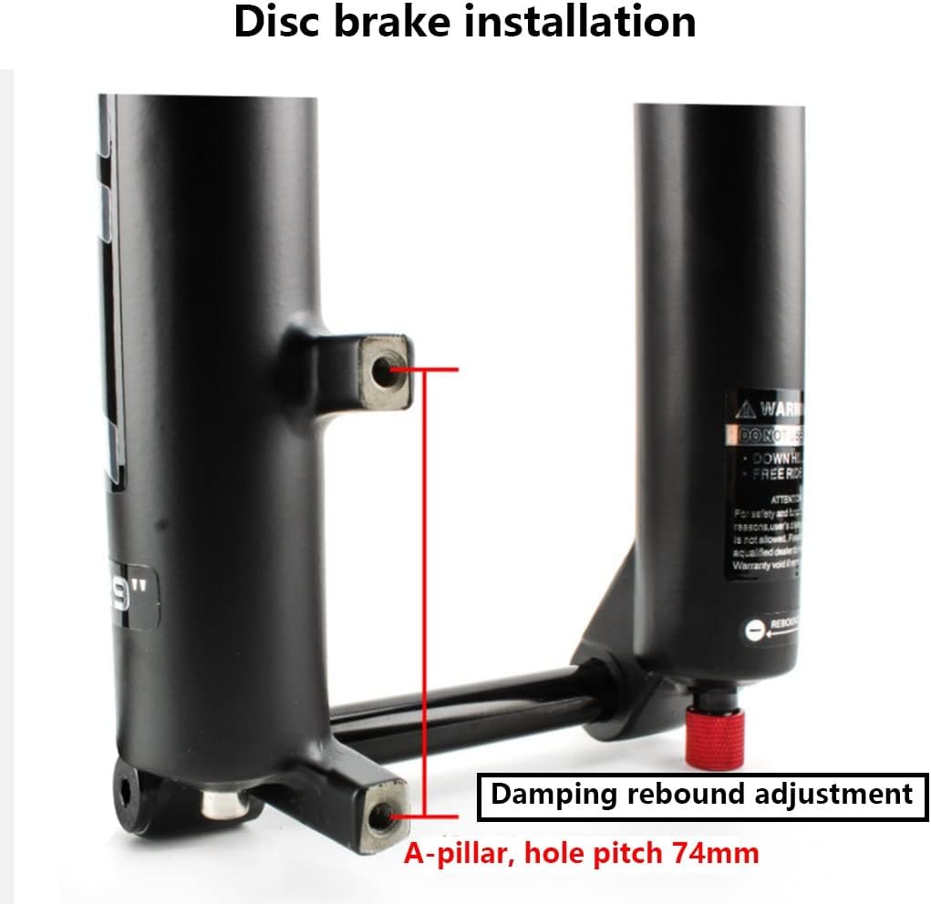 Bicycles Forks Mountain Bike Suspension Fork 27.5 29 Inch Thru Axle 100×15mm Bicycles Air Suspension Fork Travel 140mm Rebound Adjust 1-1/8" 28.6mm Straight Tube Disc Brake Manual Lockout