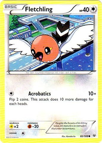 Pokemon - Fletchling (82108) - XY Roaring Skies