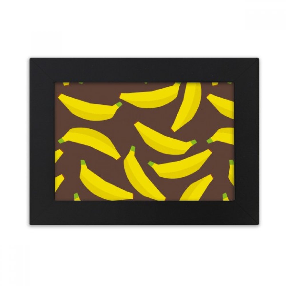 Cadre photo noir motif banane cadre de bureau image art peinture multicolor 5x7 pouces