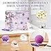 Advent Calendar 2025, 24 Different Natural Scents Bath Bombs Advent Calendar for Relaxation & Stress Relief-Christmas Gift for Women & Men, Stocking Stuffers