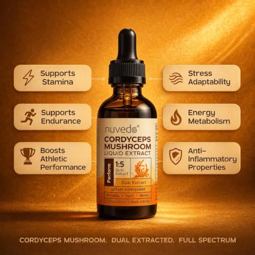 Image of Nuvedo Cordyceps Mushroom Liquid Extract | 10 mL | 1:5 Dual Extract