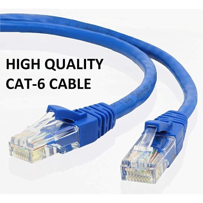 Image of BigPlayer Cat6 Ethernet Cable 10 Meter - High Speed 10Gbps 550MHz UTP LAN Network Cable with RJ45 Connector for Modem, PC, Laptop, Router, TV - White