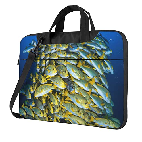 Sac ordinateur portable 13 pouces noir avec bandoulière réglable pour le travail